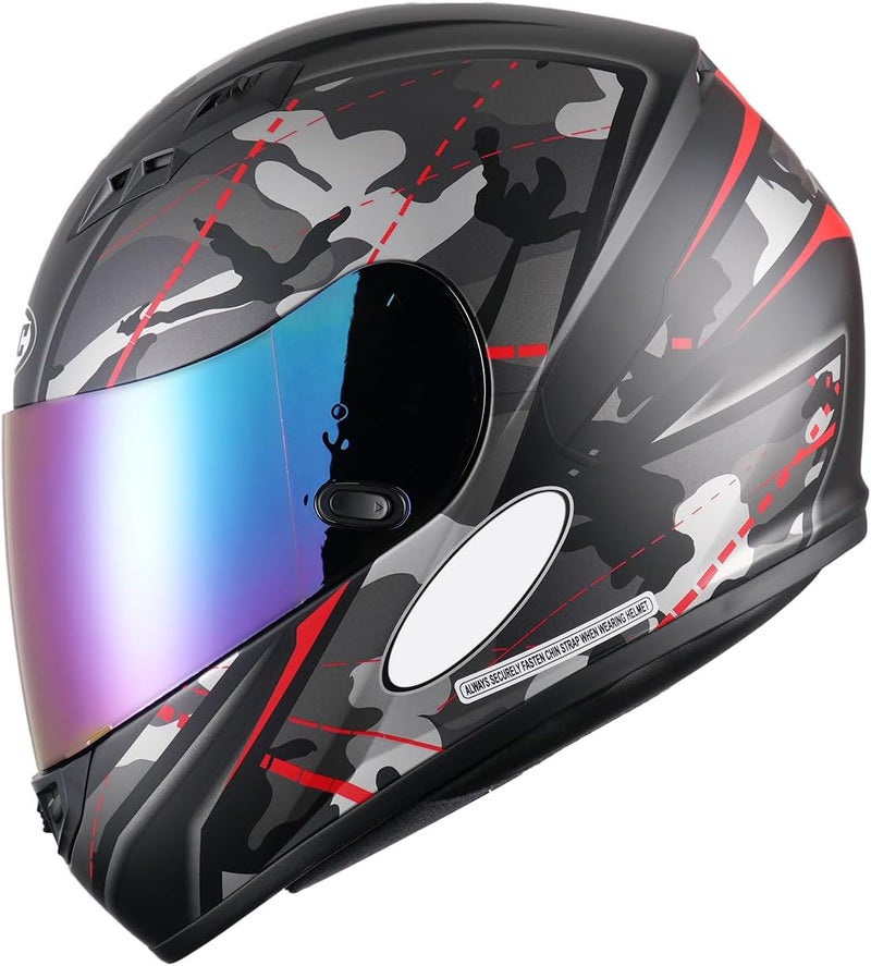 SOMAN CL-17 Visor Replacement, HJ-09 Face Shield Compatible with CL-16 CL-15 CL-SP CS-R1 CS-R2 CS-R3 AC-12 FS-10 FS-15 FG-15 IS-16 (Rainbow) - Image 5